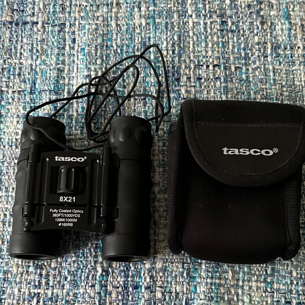 Black Binoculars with Case